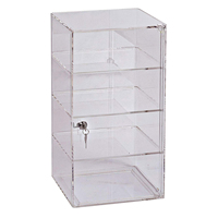 Vente en gros de coffrets de trophées en plexiglas personnalisés pour présentation de trophées, vitrine en acrylique avec serrure