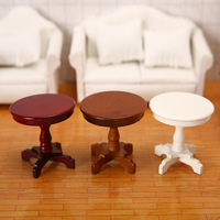 Mini table en bois, meubles miniatures, petite table basse pour poupées de mode et décoration de maison de poupée, jouet DIY