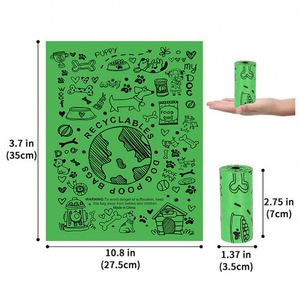 Sacs à crottes de chien personnalisés imprimés avec poignée, sacs à crottes de chien écologiques en gros, fournisseur de haute qualité, marque originale - Product Image 2