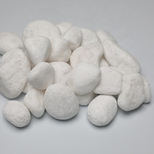 Rondeur Non Poli Pierre De Galet Blanc Pur Pour La Décoration Pavés - Product Image 2