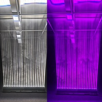 FEIYUEYUE Barra de Luz Móvil LED RGBW de 12x40W con Tira Estroboscópica Lateral, DMX, Zoom, Beam, Wash, Luz Lineal para Escenario, DJ, Club, Conciertos