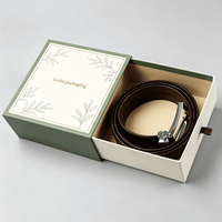 Boîte à tiroir personnalisée avec papier cartonné style coulissant pour emballage cadeau de cosmétiques, portefeuilles, ceintures, montres