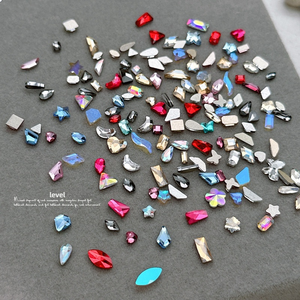 100 pièces/paquet de strass pour nail art en cristal, Aurora Moonlight, transparent, brillant, 3D, décoration pour <span class=keywords><strong>manucure</strong></span>, charmes, bijoux - Product Image 3