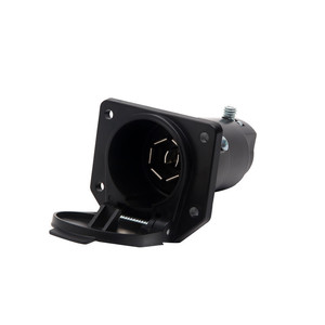 อะแดปเตอร์เต้ารับรถพ่วง 7 ขา 12V สีดำ พลาสติก IP44 ขั้วต่อ RV - Product Image 1
