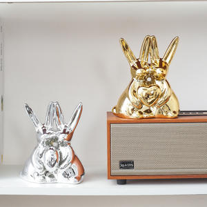 Armoire à vin en céramique en forme de <span class=keywords><strong>lapin</strong></span>, décoration d'intérieur, décoration artistique pour la maison et le bureau, Pâques - Product Image 2