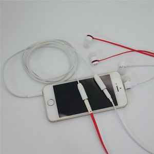 Headphone Splitter 1 To 2 <b>Adapter</b> Cable Green Audio Divider For Earphone Sharing Dual Output Connector - Product Image 2