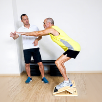 Planche d'exercice réglable en bois massif pour étirements et tractions, équipement de fitness pour la rééducation des jambes et des mollets, pédale d'équilibre