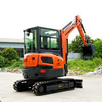 Mini-excavatrice XT35U 3,5 tonnes, pelle hydraulique polyvalente, moteur Kubota, excavatrice compacte pour travaux de terrassement agricole