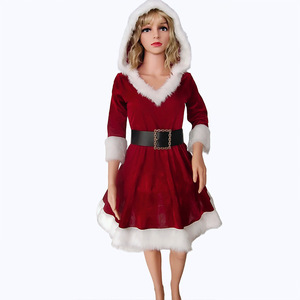 Vestido <span class=keywords><strong>de</strong></span> Navidad para <span class=keywords><strong>mujer</strong></span>, sudadera con capucha <span class=keywords><strong>de</strong></span> Papá Noel Sexy, disfraces <span class=keywords><strong>de</strong></span> Cosplay, ropa <span class=keywords><strong>de</strong></span> fiesta <span class=keywords><strong>de</strong></span> noche para <span class=keywords><strong>mujer</strong></span>, vestidos <span class=keywords><strong>de</strong></span> otoño e invierno, señora <span class=keywords><strong>Claus</strong></span> - Product Image 3