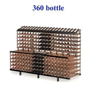 240 בקבוק מסחרי יין תצוגת stand גלם עץ צבע שני צד תצוגת למעלה יין מדף - Product Image 3