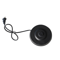 Bouilloire électrique en acier inoxydable avec arrêt automatique et protection contre l'ébullition à sec, 1,8 L, 1000 W, avec lumière LED pour usage domestique