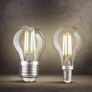 G45 <b>Edison</b> Filament Bulb E26 AC110V Manual Button Residential SMD Transparent Plastic Lampshade Color Rendering Index Constant - Product Image 4