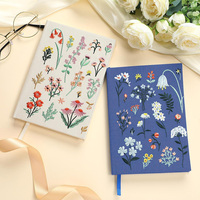 Carnet de notes ligné A5 personnalisé avec logo en feuille d'or, couverture rigide imprimée, en tissu de lin