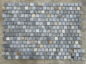 Cubo de adoquín dividido azul gris nativo al por mayor, adoquines de jardín exterior, patios, pasarelas, adoquines - Product Image 2