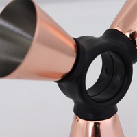 Ensemble de shakers à cocktail en acier inoxydable de qualité supérieure RTS avec jigger Outils de bar en métal directs d'usine pour la mesure à domicile et les fêtes