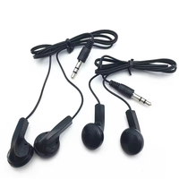 Écouteurs intra-auriculaires filaires à bas prix, bon marché, avec câble 3,5 mm, écouteurs jetables pour casque d'aviation