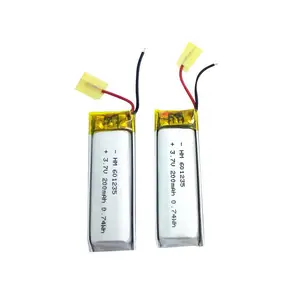 Bateria de polímero de lítio de 3.7v 200mah, bateria pequena de lítio polímero para ipod, tablet gsp, brinquedos