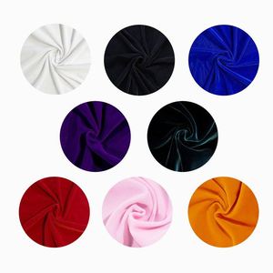 Sacs en tissu velours avec cordon de serrage, logo personnalisé, fond rond en daim, pochette de rangement pour bijoux, vente en gros - Product Image 5