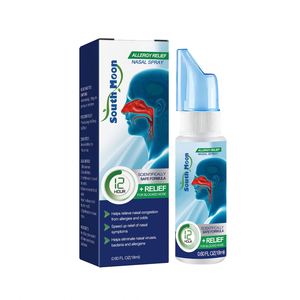 Luna del sud 18ML di rinite sinusite Spray <span class=keywords><strong>unguento</strong></span> nasale allergia rinite liquido aiuta a respirare la congestione nasale del naso che cola - Product Image 1