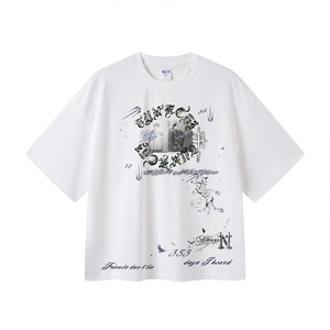 Camiseta de Alta Calidad con Estampado DTG Personalizado, 100% Algodón, Transpirable, Ecológica, Talla Grande para Hombre, Camiseta de Peso Pesado para Hombre - Product Image 2
