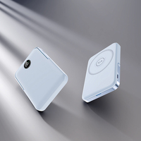 Batterie externe portable haut de gamme personnalisée 5000 mAh 10000 mAh 20000 mAh à charge rapide avec support magnétique puissant pour smartphone