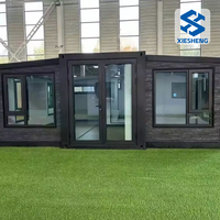 Maison préfabriquée en conteneur pliable et extensible en acier Petite maison préfabriquée à capsule à vendre pour hôtels villas appartements