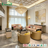 Ensemble de canapés en cuir italien de luxe haut de gamme, meubles de salon modernes, canapé modulaire sectionnel 1+2+3 places pour villa, hôtel