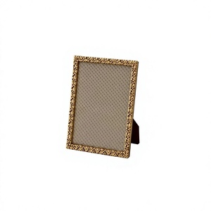 <b>Gold</b> Stamped Brass Rectangular <b>Photo</b> <b>Frame</b> Vertical Tabletop Handmade Metal Picture <b>Frame</b> - Product Image 1