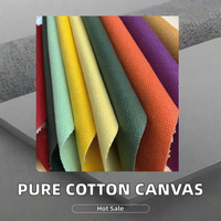 Toile unie en pur coton 6oz-24oz pour sacs, chaussures, textiles de maison et literie