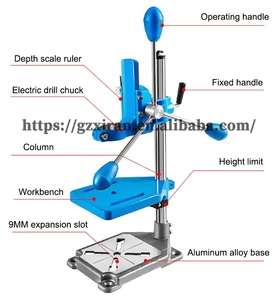 Herramienta portátil de bricolaje multiusos, soporte de taladro de banco fijo para carpintería, Mini-micro, ajustable, de alta precisión - Product Image 3