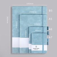 Carnet de poche en cuir PU A7 mignon, prêt à être expédié, journal portable personnalisé pour étudiant