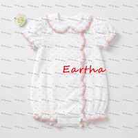 Vêtements d'été pour bébé fille, robe à col Peter Pan festonné, à pois suisses, vêtements pour filles, ensembles de vêtements pour filles tendance 2027