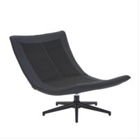 Fauteuil d'appoint pivotant incurvé de style nordique, avec coussin épais en tissu, fauteuil de détente individuel, canapé de luxe pour salon, rotatif, logo personnalisé