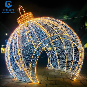 SGML03 Proveedor de farol para eventos Lámpara de luz con motivos 3D Luz de paso de arco de bola personalizada - Product Image 5