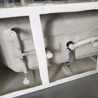 Baignoire autoportante en acrylique, massage pour spa, baignoire CE, carré, mur contre l'intérieur, salle de bain sur pied