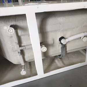 Bóp Acrylic Không Khí Xoáy Nước Bồn Tắm Freestanding Bồn Tắm CE Massage Vuông Tường Chống Lại Trong Nhà <span class=keywords><strong>Spa</strong></span> Thường Vụ Miễn Phí Tắm - Product Image 5