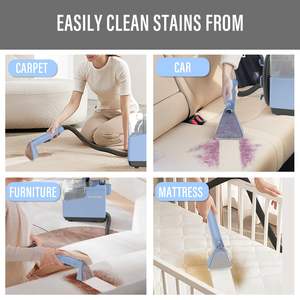 Spray Popular 16kpa Sucção Água Portátil Vácuo Molhado e Seco Sofá Tapete Tecido Doméstico Lavar Estofos Spill Spot Cleaner - Product Image 5