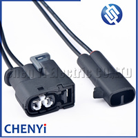 2 Pin mobil konektor injektor kawat Harness plug 90980-11246 7283-8226-30 untuk matriks Lexus Hyundai Mazda 2JZ-GE SC300 RX7