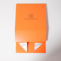 Boîtes pliables magnétiques personnalisées en similicuir de luxe, estampées et gaufrées, pour vêtements - Marque X-RHEA