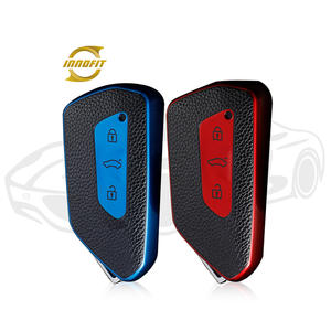 Innofit VOC1 housse de clé de voiture en cuir Style TPU pour Volkswagen Touron Skoda X lentille Golf protection complète - Product Image 1