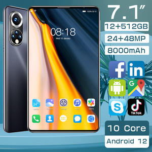 Điện Thoại Máy Tính Bảng Octa Core 7.1 Inch Tốt Nhất Máy Tính Bảng Android 12GB + 512GB Với Thẻ Sim Kép - Product Image 1