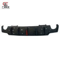Kit carrosserie en matériau PP pour Lexus IS250 IS300 2006-2012, diffuseur de pare-chocs arrière noir mat avec lumière pilote