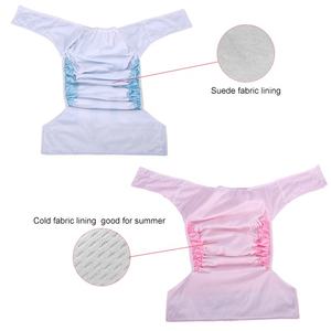 Taille L Doublure en tissu suédé Adulte Réglable Abdomen Lavable Couche en tissu Réglable Réutilisable Incontinence Étanche Couche Pantalon - Product Image 5