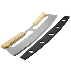 Cortador de <span class=keywords><strong>Pizza</strong></span> de Acero Inoxidable de Alta Resistencia, Cuchillo Semicircular para <span class=keywords><strong>Pizza</strong></span>, Herramienta para Hornear, Agitador de <span class=keywords><strong>Pizza</strong></span> - Product Image 2