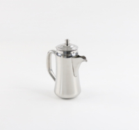 Professionnel Europe Style petit acier inoxydable Double paroi expresso Pot Portable poignée Mini cafetière brasseur pour voyage