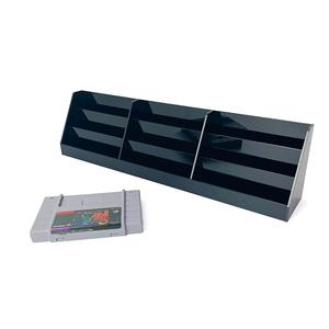 Support de rangement pour jeux vidéo à 3 niveaux, fait à la main en acrylique noir, organisateur de jeux rétro - Product Image 3