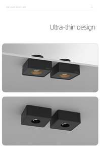 Aisilan Thương Mại Khách Sạn Phòng Khách Chống Lóa Siêu Mỏng Downlight NHÔM VUÔNG Dẫn Xuống Ánh Sáng - Product Image 5