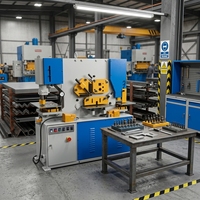 Machine de découpe, pliage et poinçonnage hydraulique multifonctionnelle de précision, haute efficacité, force de 1200KN, pour le travail des métaux industriels
