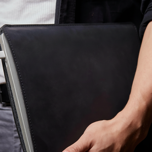 Vintage Genuine Leather <b>Laptop</b> Sleeve Handmade Business Organizer Executive Office Portfolio Durable Modern Portable Travel - Product Image 1