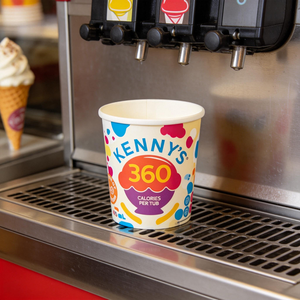 Gobelets en papier kraft pour desserts glacés, jetables, personnalisés avec logo, plusieurs couleurs et tailles (2oz-16oz), pour emballage à emporter. - Product Image 2